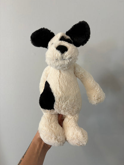 Peluche Jellycat / Bashful Black and cream puppy