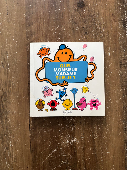 *imparfit couverture* Quel monsieur madame suis-je?