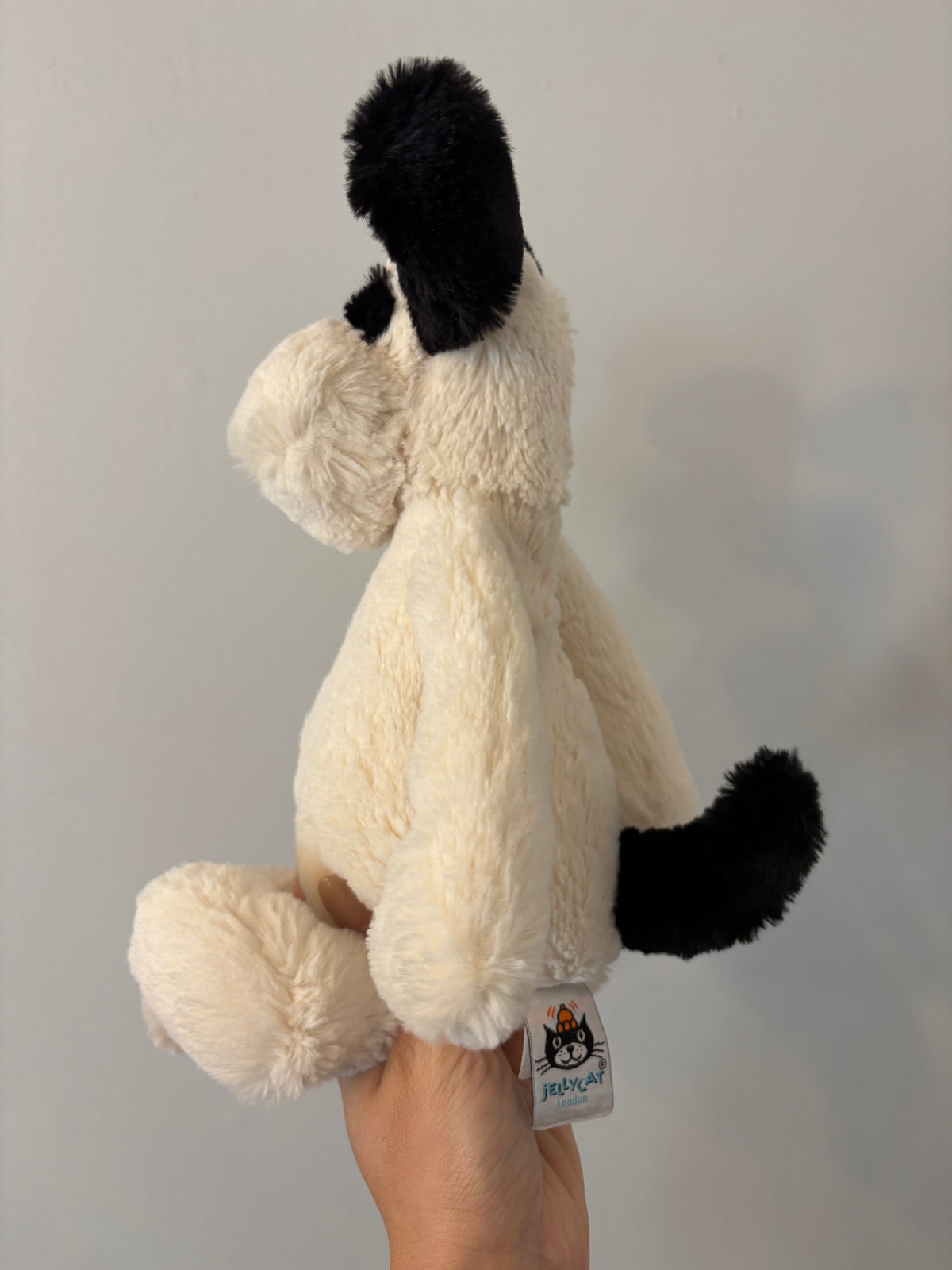 Peluche Jellycat / Bashful Black and cream puppy
