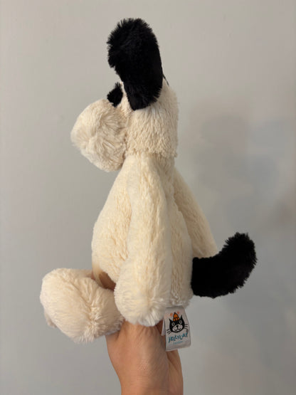 Peluche Jellycat / Bashful Black and cream puppy