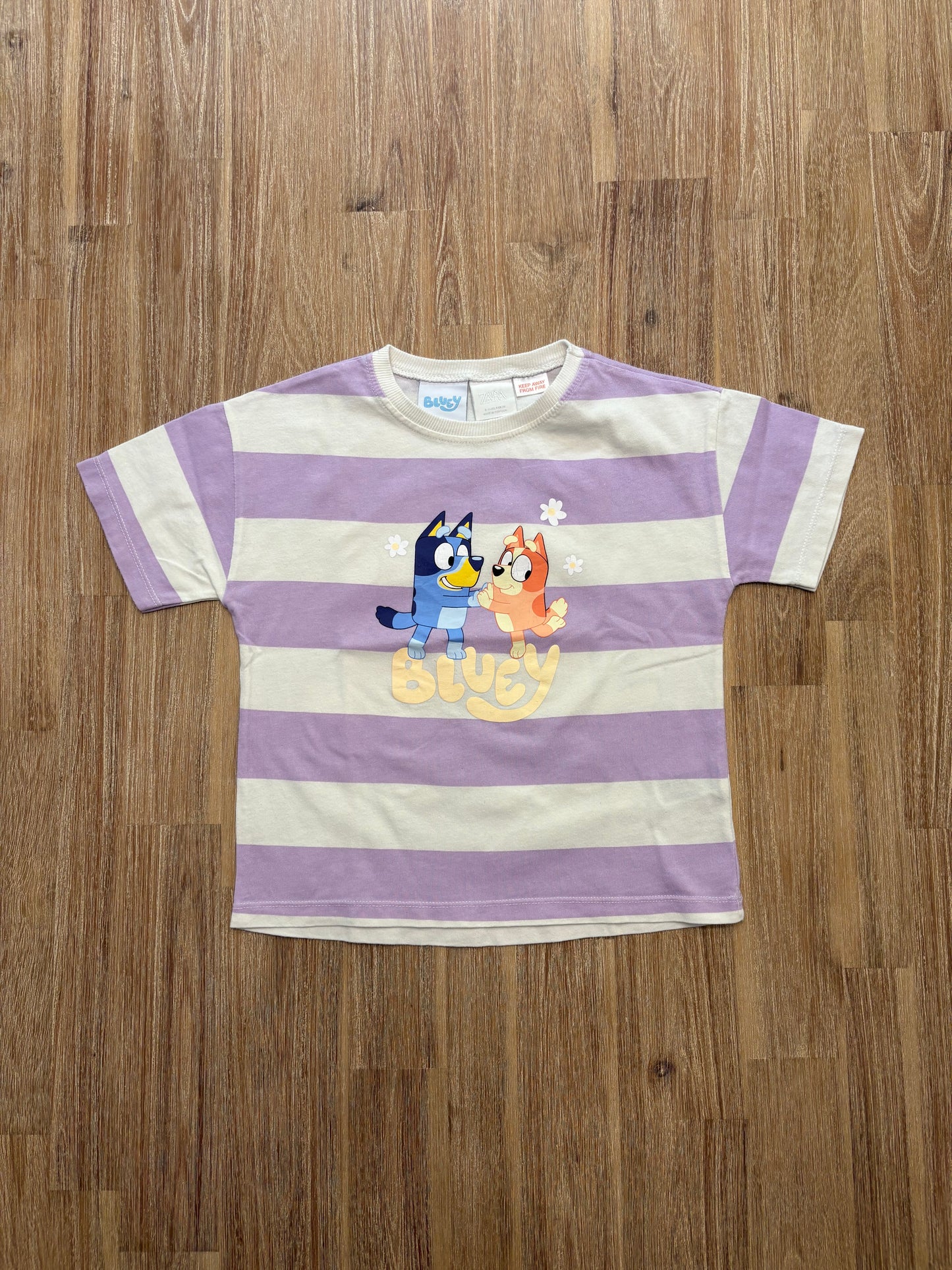*Logo craquelé léger* 5 ans / Zara x Bluey