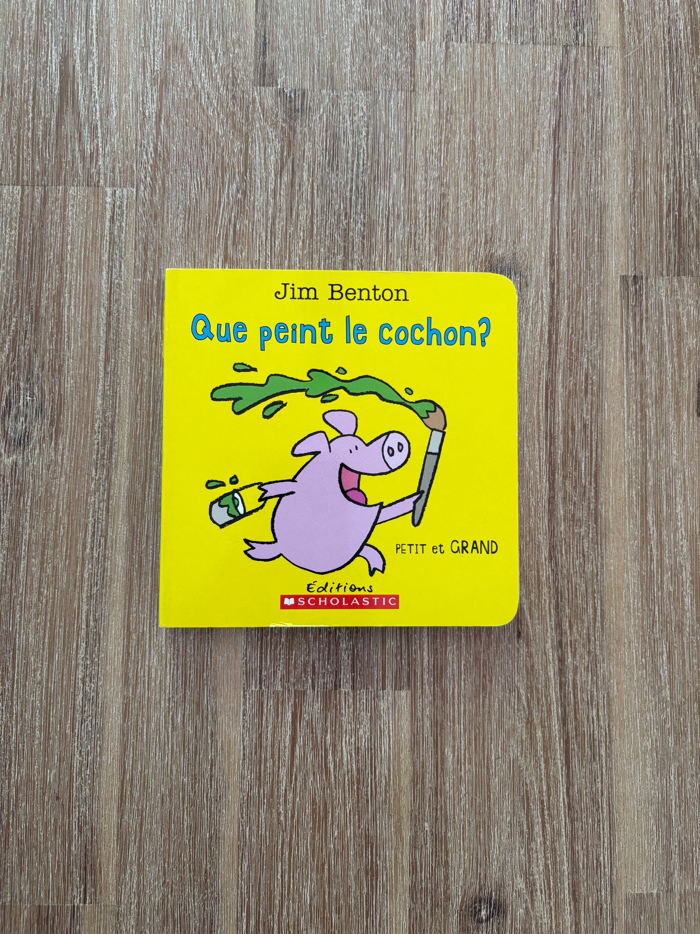 Que peint le cochon ? Petit et grand