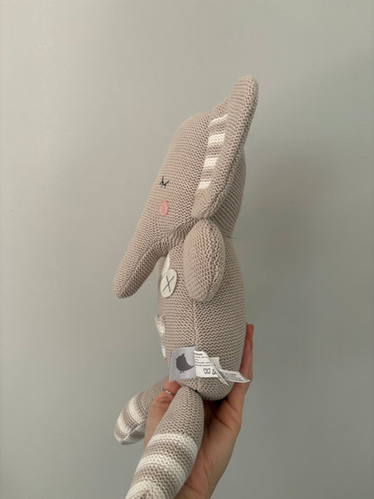 *Neuf sans étiquette * Peluche hochet / Théodore éléphant / Living textile