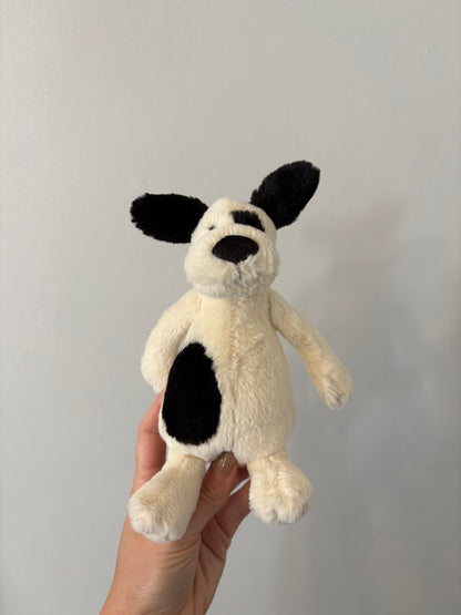 Peluche Jellycat / Bashful black & cream puppy